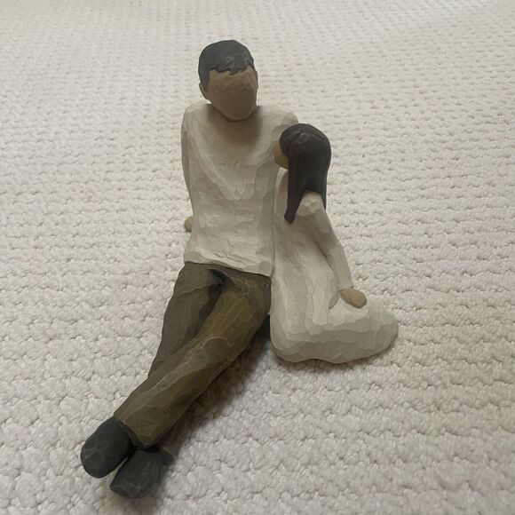 Willow Tree Father and Daughter Sculpted Hand-Painted Figurine Demdaco 2000 - Picture 2 of 7